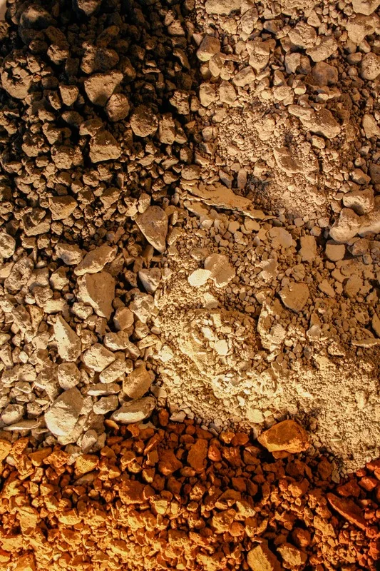 Mélange de matières minérales