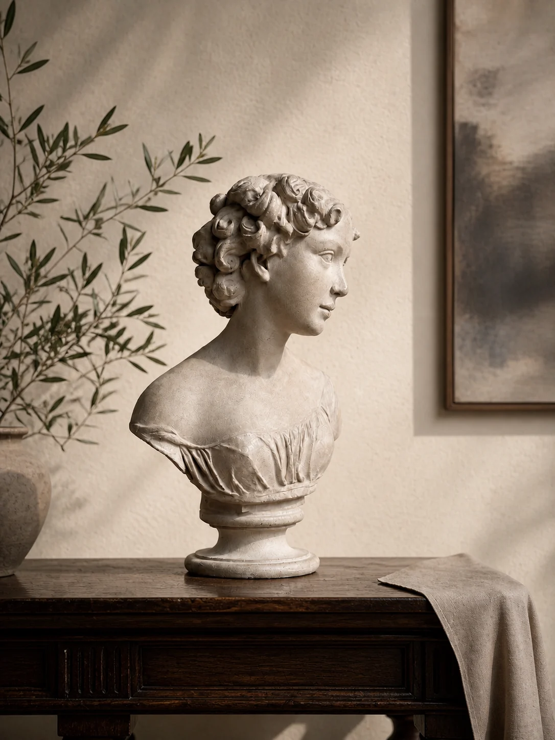 Buste Rosa I présenté en intérieur