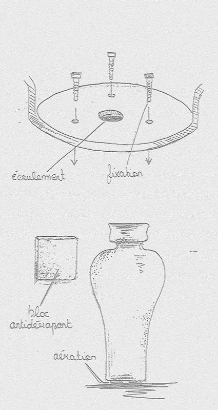 Croquis de développement d’une forme céramique